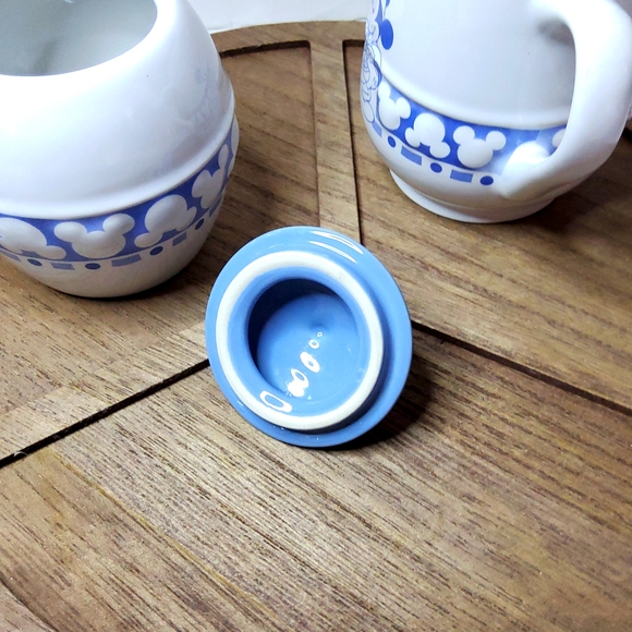 Authentic original Disney Parks Mickey Blue Sugar&Creamer - Picture 8 of 12